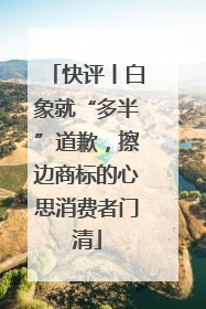 快评丨白象就“多半”道歉，擦边商标的心思消费者门清