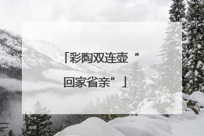 彩陶双连壶“回家省亲”
