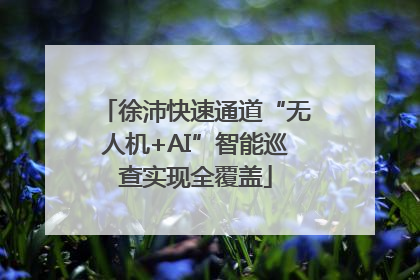 徐沛快速通道“无人机+AI”智能巡查实现全覆盖