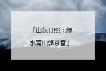 山东日照：绿水青山飘茶香