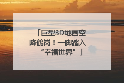 巨型3D地画空降鹤岗！一脚踏入“幸福世界”
