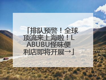 排队预警！全球顶流来上海啦！LABUBU怪味便利店即将开展→