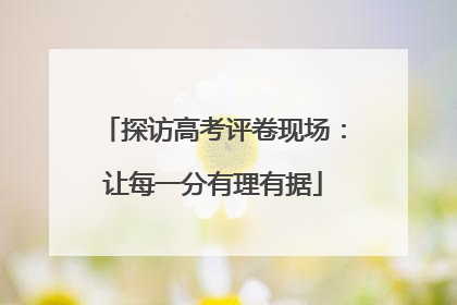 探访高考评卷现场：让每一分有理有据