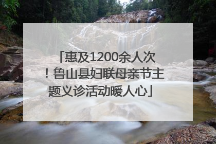 惠及1200余人次！鲁山县妇联母亲节主题义诊活动暖人心