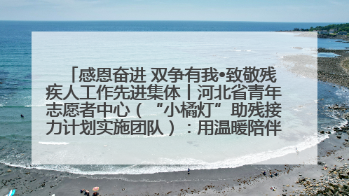 感恩奋进 双争有我•致敬残疾人工作先进集体丨河北省青年志愿者中心（“小橘灯”助残接力计划实施团队）：用温暖陪伴，守护特殊孩子成长