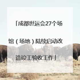 成都世运会27个场馆（场地）陆续启动改造竣工验收工作
