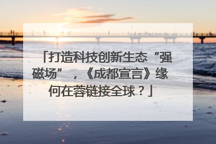 打造科技创新生态“强磁场”，《成都宣言》缘何在蓉链接全球？