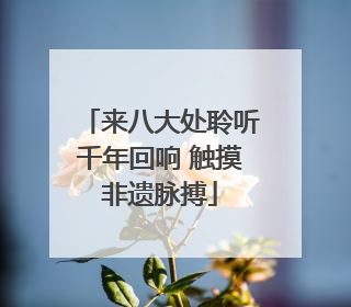来八大处聆听千年回响 触摸非遗脉搏