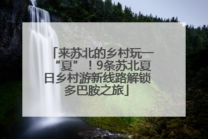 来苏北的乡村玩一“夏”！9条苏北夏日乡村游新线路解锁多巴胺之旅