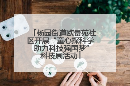 杨园街道欧景苑社区开展“童心探科学 助力科技强国梦”科技周活动