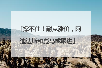 撑不住！耐克涨价，阿迪达斯和彪马或跟进