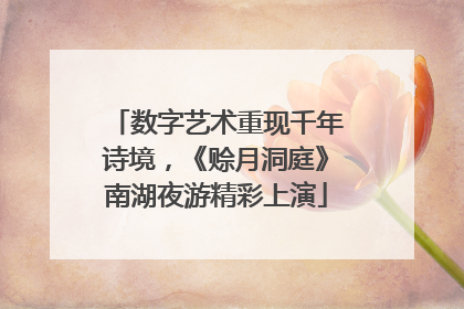 数字艺术重现千年诗境，《赊月洞庭》南湖夜游精彩上演