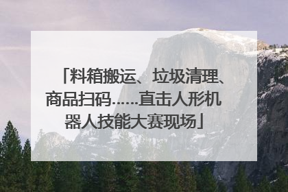料箱搬运、垃圾清理、商品扫码……直击人形机器人技能大赛现场