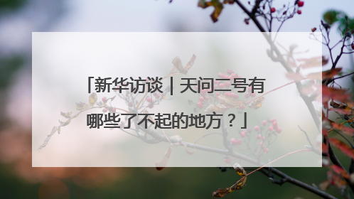 新华访谈｜天问二号有哪些了不起的地方？