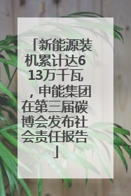 新能源装机累计达613万千瓦，申能集团在第三届碳博会发布社会责任报告