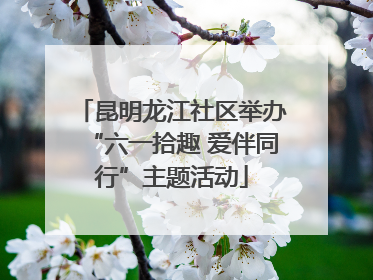 昆明龙江社区举办“六一拾趣 爱伴同行”主题活动
