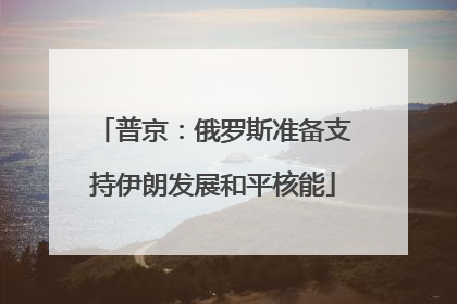 普京：俄罗斯准备支持伊朗发展和平核能