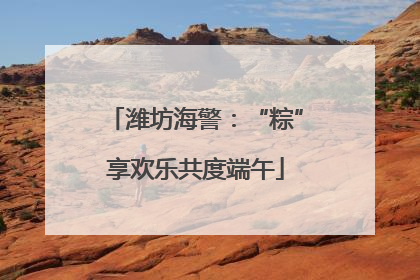 潍坊海警：“粽”享欢乐共度端午