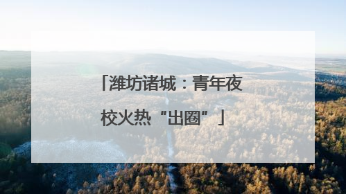 潍坊诸城：青年夜校火热“出圈”