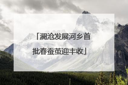 澜沧发展河乡首批春蚕茧迎丰收