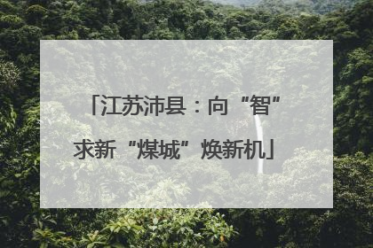 江苏沛县：向“智”求新“煤城”焕新机