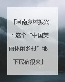 河南乡村振兴：这个“中国美丽休闲乡村”地下民宿很火