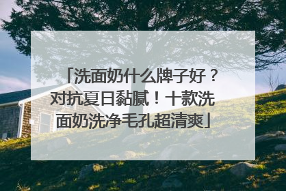 洗面奶什么牌子好？对抗夏日黏腻！十款洗面奶洗净毛孔超清爽
