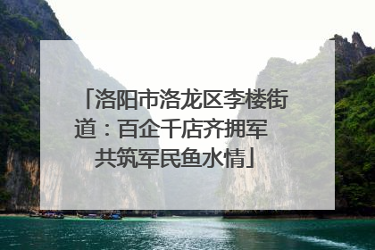 洛阳市洛龙区李楼街道：百企千店齐拥军 共筑军民鱼水情