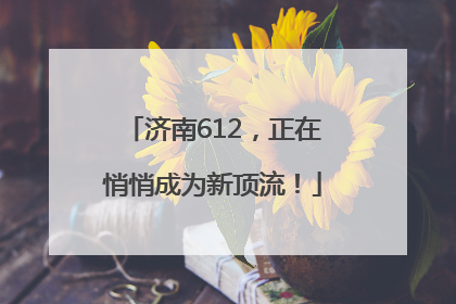 济南612，正在悄悄成为新顶流！