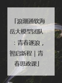浪潮通软海岳大模型团队：青春逐浪，智启新程｜青春思政课