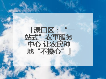 渌口区：“一站式”农事服务中心 让农民种地“不操心”