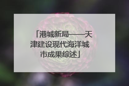 港城新局——天津建设现代海洋城市成果综述