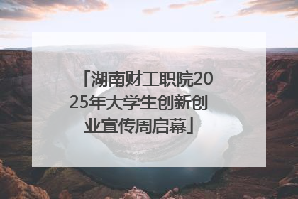 湖南财工职院2025年大学生创新创业宣传周启幕