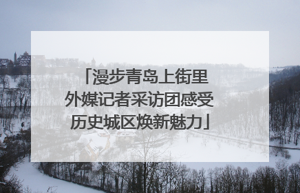 漫步青岛上街里 外媒记者采访团感受历史城区焕新魅力