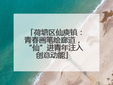 荷塘区仙庾镇：青春画笔绘廊道，“仙”进青年注入创意动能