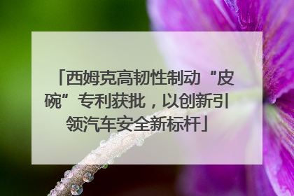 西姆克高韧性制动“皮碗”专利获批，以创新引领汽车安全新标杆