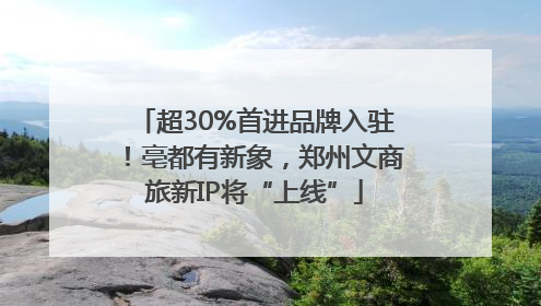超30%首进品牌入驻！亳都有新象，郑州文商旅新IP将“上线”