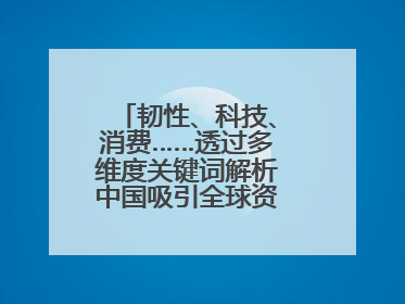 韧性、科技、消费……透过多维度关键词解析中国吸引全球资本“新磁场”