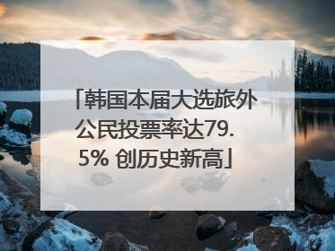 韩国本届大选旅外公民投票率达79.5% 创历史新高