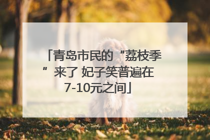 青岛市民的“荔枝季”来了 妃子笑普遍在7-10元之间