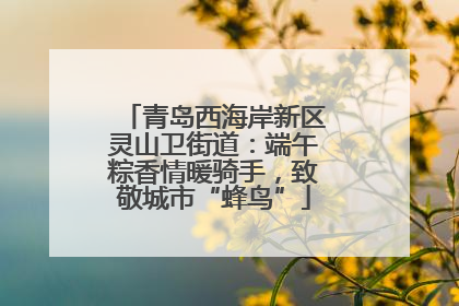 青岛西海岸新区灵山卫街道：端午粽香情暖骑手，致敬城市“蜂鸟”