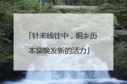针来线往中，桐乡历本袋焕发新的活力