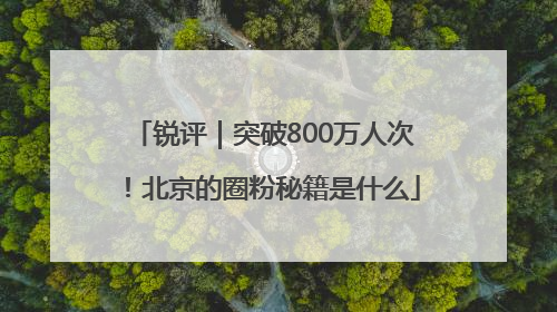 锐评｜突破800万人次！北京的圈粉秘籍是什么