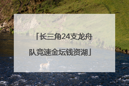 长三角24支龙舟队竞速金坛钱资湖