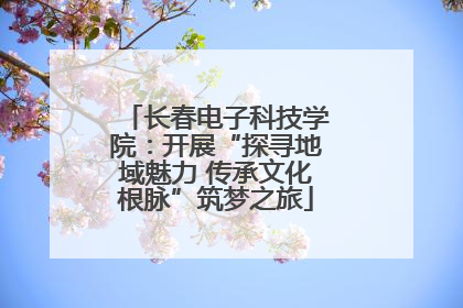 长春电子科技学院：开展“探寻地域魅力 传承文化根脉”筑梦之旅