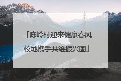 陈岭村迎来健康春风 校地携手共绘振兴图