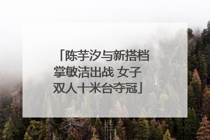 陈芋汐与新搭档掌敏洁出战 女子双人十米台夺冠