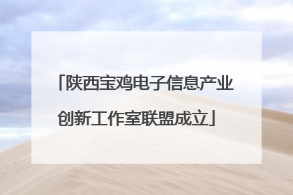 陕西宝鸡电子信息产业创新工作室联盟成立