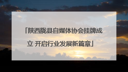 陕西陇县自媒体协会挂牌成立 开启行业发展新篇章