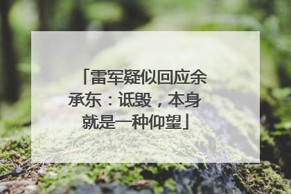雷军疑似回应余承东：诋毁，本身就是一种仰望